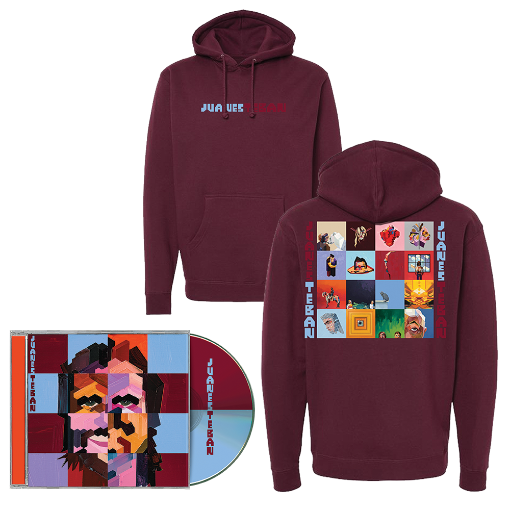 JuanesTeban Burgundy Hoodie Fan Pack - Juanes Official Store