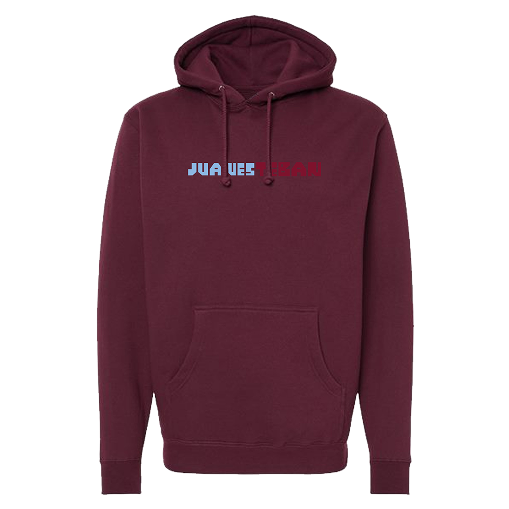 JuanesTeban Burgundy Hoodie Front